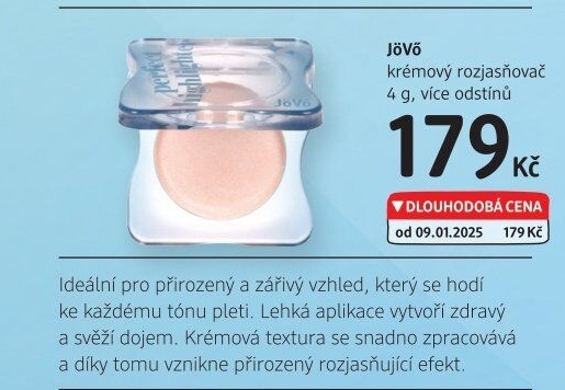 Krémový rozjasňovač Jövo