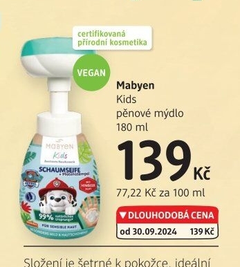 Tekuté mýdlo dětské Kids Mabyen