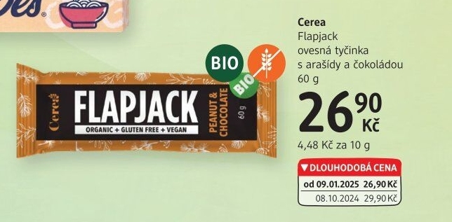 Tyčinka bez lepku Flapjack Cerea