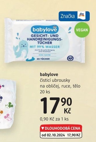 Vlhčené ubrousky dětské Babylove