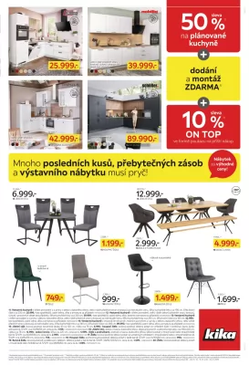 akční leták Kika nábytek 6.1.2025-31.1.2025