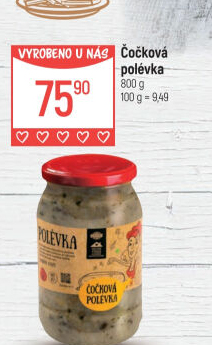 Polévka čočková Globus