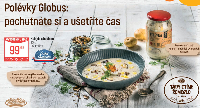Polévka kulajda Globus