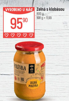 Polévka Zelná s klobásou Globus