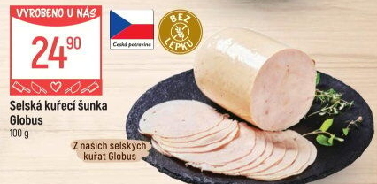 Selská kuřecí šunka Globus