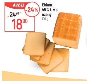 Sýr Eidam uzený 45%