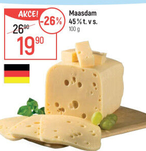 Sýr Maasdamer 45%