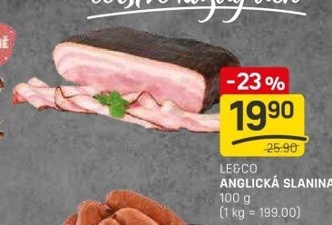 Anglická slanina LE&amp