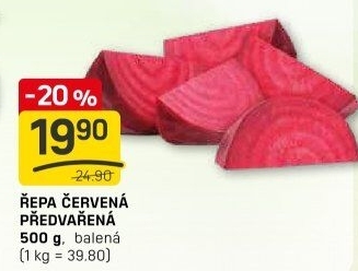 Červená řepa předvařená