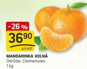 Mandarinky Klementinky