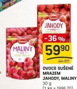 Mrazem sušené jahody Emco