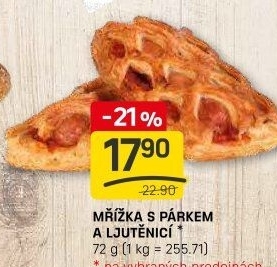 Mřížka s párkem