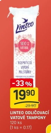 Odličovací tampony Linteo