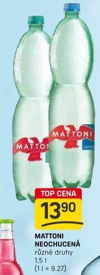Přírodní voda Mattoni