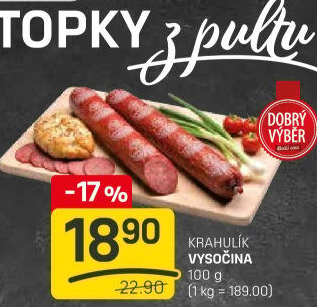 Salám Vysočina Krahulík