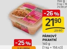 Salát párkový pikantní Lahůdky Vavřík