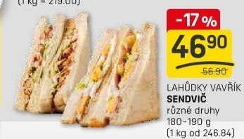Sendvič Lahůdky Vavřík