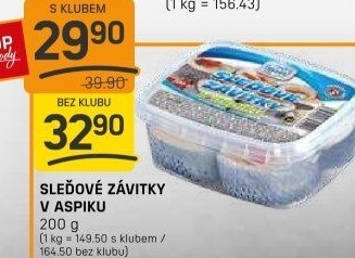 Sleďové závitky v aspiku Rybex