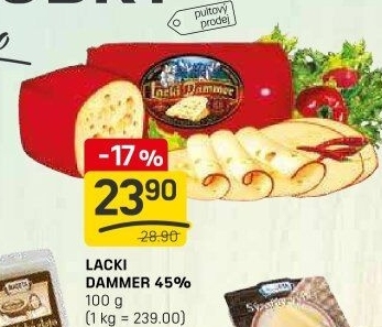 Sýr 45% Lacki Dammer