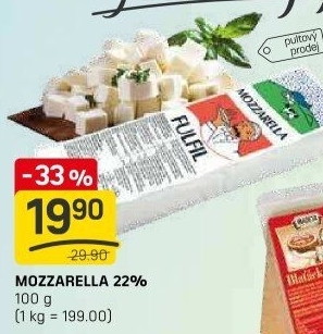 Sýr Mozzarella cihla