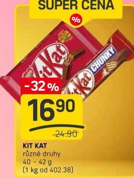 Tyčinka Kit Kat Nestlé