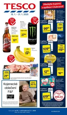 akční leták Tesco 15.1.2025-21.1.2025