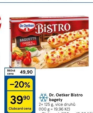 Bageta k rozpečení mražená Bistro Dr. Oetker