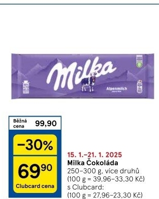 Čokoláda Milka