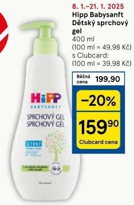 Gel mycí dětský Baby Sanft Hipp