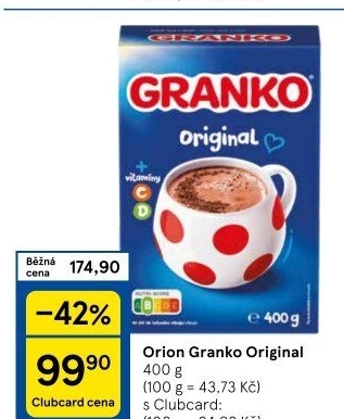 Instantní kakao Granko Orion