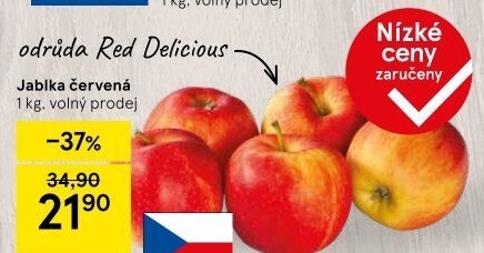 Jablka Red Delicious