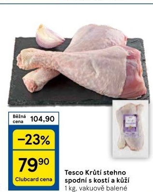 Krůtí stehna Tesco