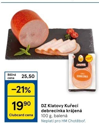 Kuřecí debrecínka DZ Klatovy