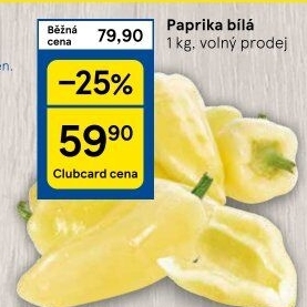 Paprika bílá