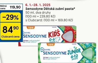 Pasta na zuby dětská Pro Namel Sensodyne