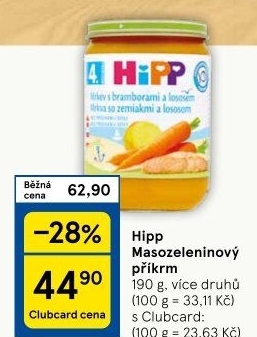 Příkrm masozeleninový Bio HiPP