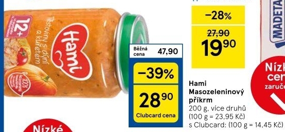 Příkrm masozeleninový Hami