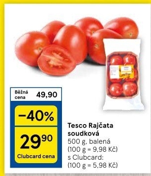 Rajčata soudková Tesco