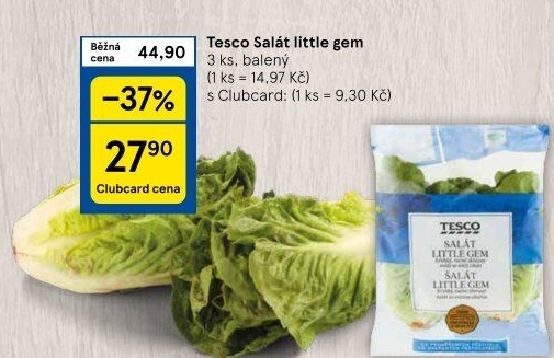 Salát little gem Tesco