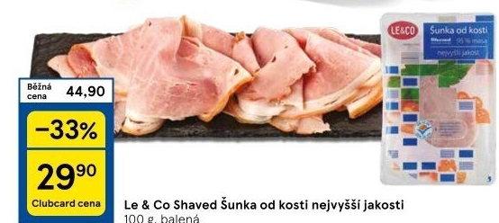 Šunka od kosti nejvyšší jakosti LE&amp