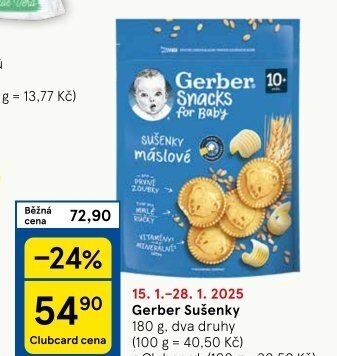 Sušenky dětské Gerber Snack for Baby