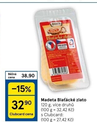 Sýr Blaťácké zlato Madeta