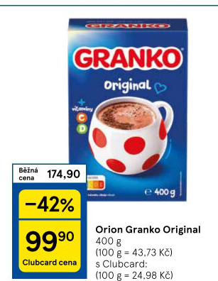 Instantní kakao Granko Orion