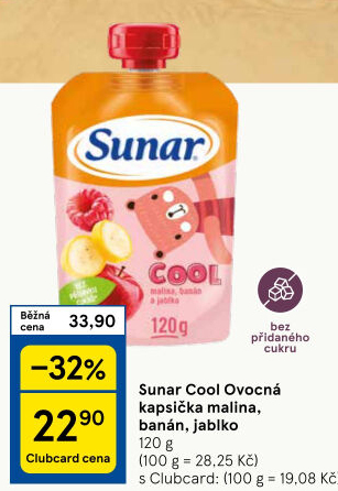 Kapsička do ručičky Ovocné pyré Cool Sunar