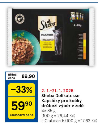 Kapsičky pro kočky Delicatesse Sheba