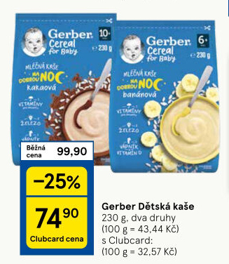 Kaše Gerber Natural for Baby