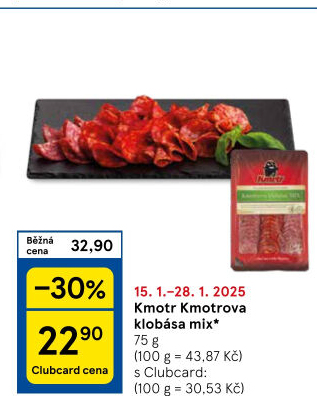 Kmotrova klobása mix Kmotr