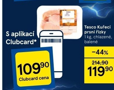 Kuřecí prsní řízky Tesco