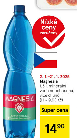 Přírodní voda Magnesia