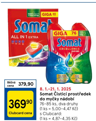 Prostředky do myčky Somat